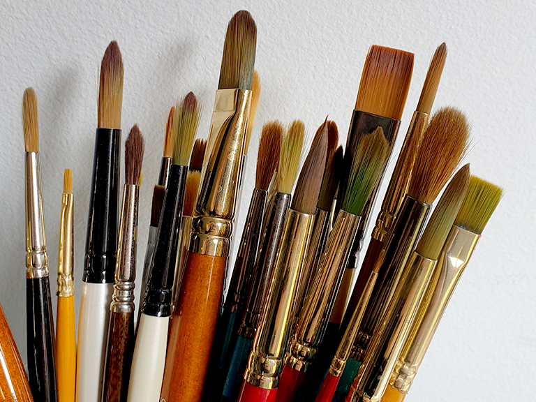 how to clean oil paint brushes