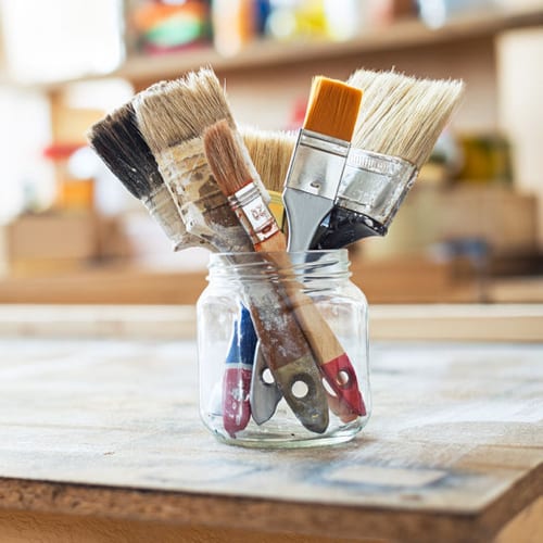 how to clean oil paint brushes