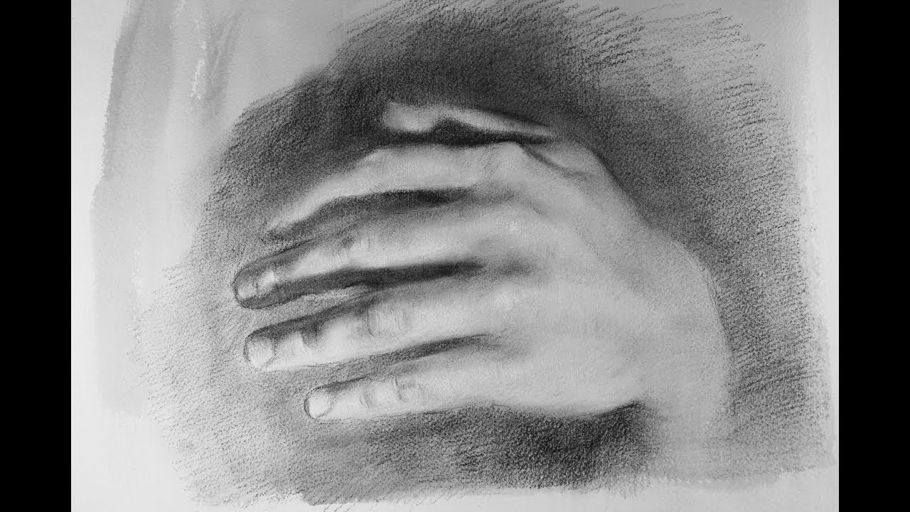 charcoal hand  drawing