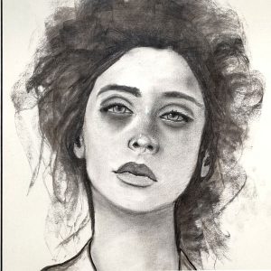 easy charcoal face drawing