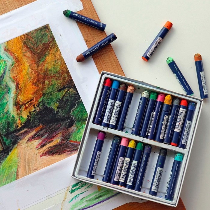 what are oil pastels made of