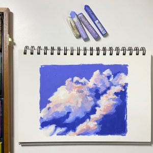 draw with oil pastels