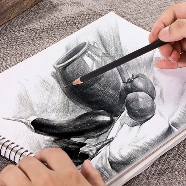 White-Charcoal-Pencil