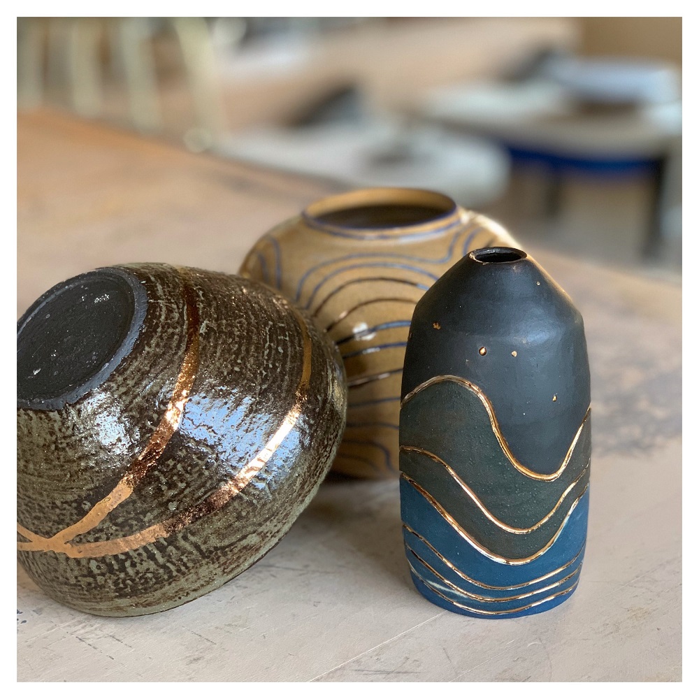 gold luster ceramics