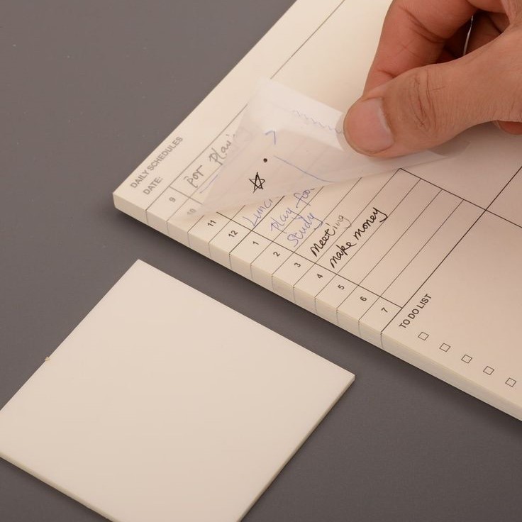 transparent sticky note