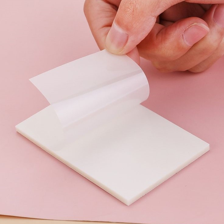 transparent sticky note