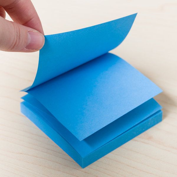 blue sticky note
