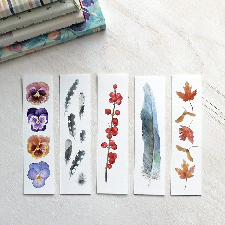 watercolor bookmark ideas