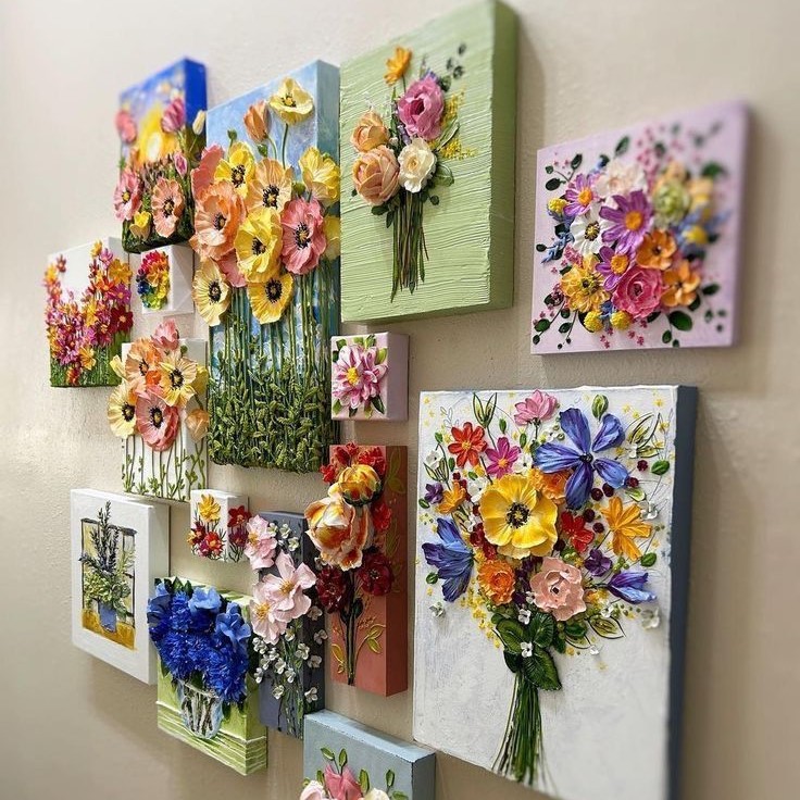 flower canvas painting