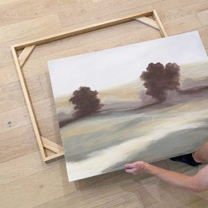 how to frame a canvas painting