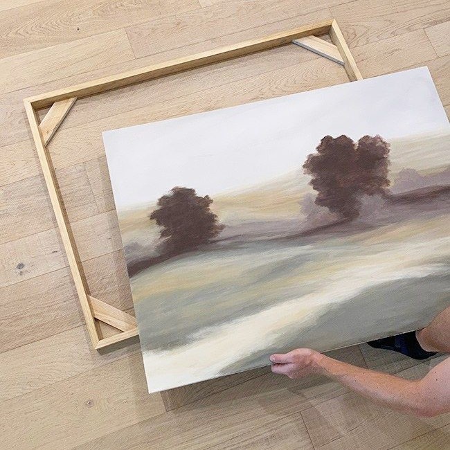 how to frame a canvas painting