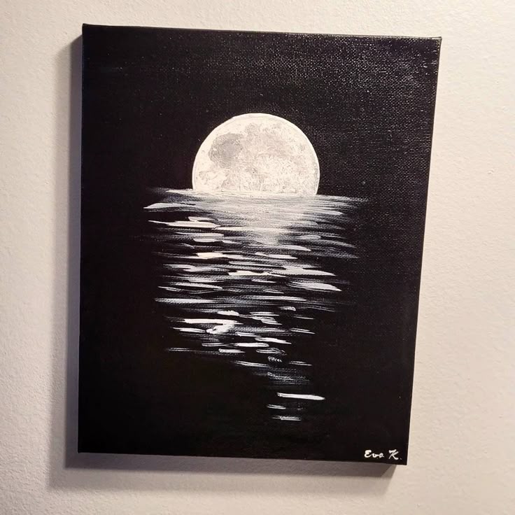 black canvas painting