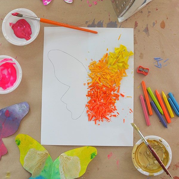 melted crayon art ideas