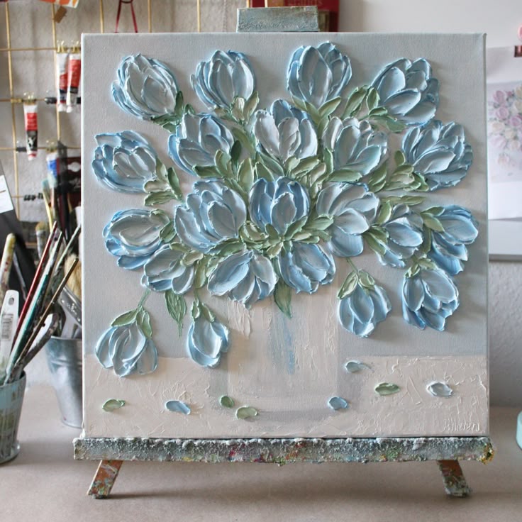 flower canvas painting