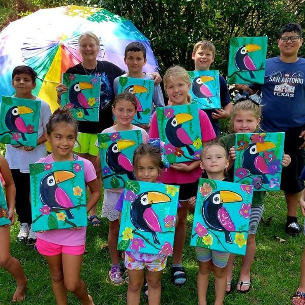 canvas painting for kids