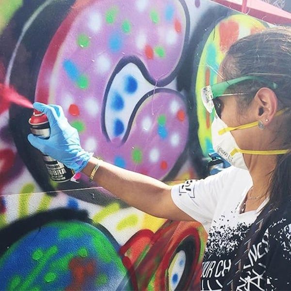how to get spray paint off skin