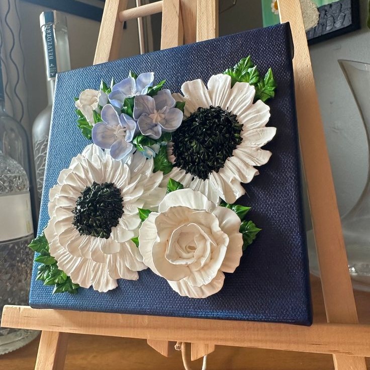 flower canvas painting