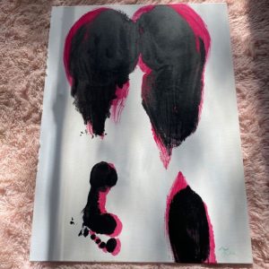 front body painting on canvas