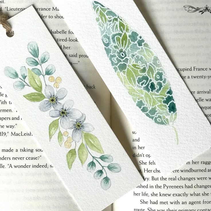 watercolor bookmark ideas