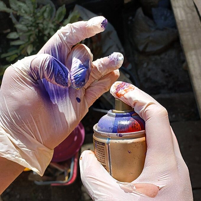 how to remove spray paint from skin