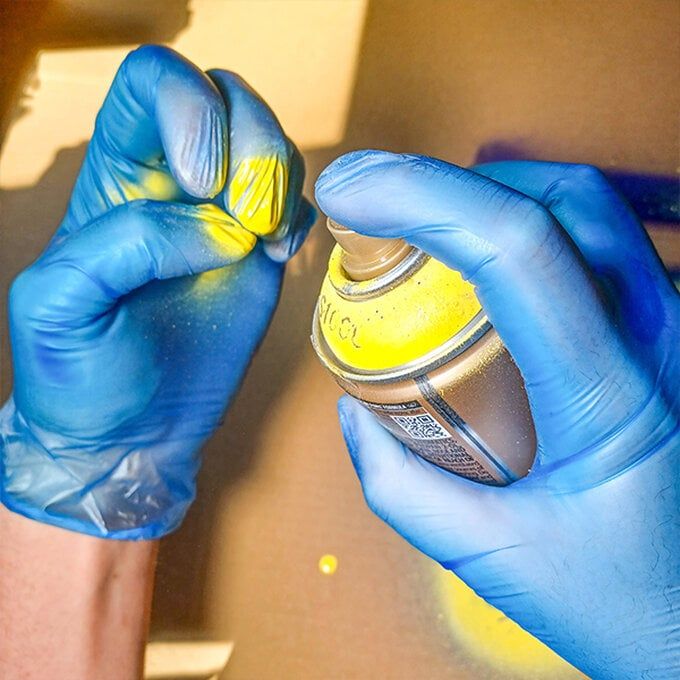 how to remove spray paint from skin