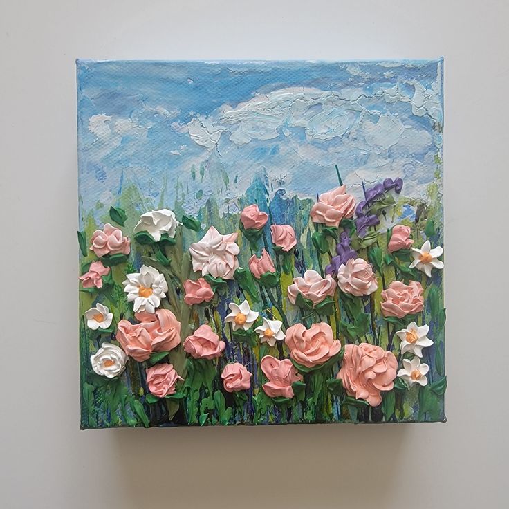 flower canvas painting