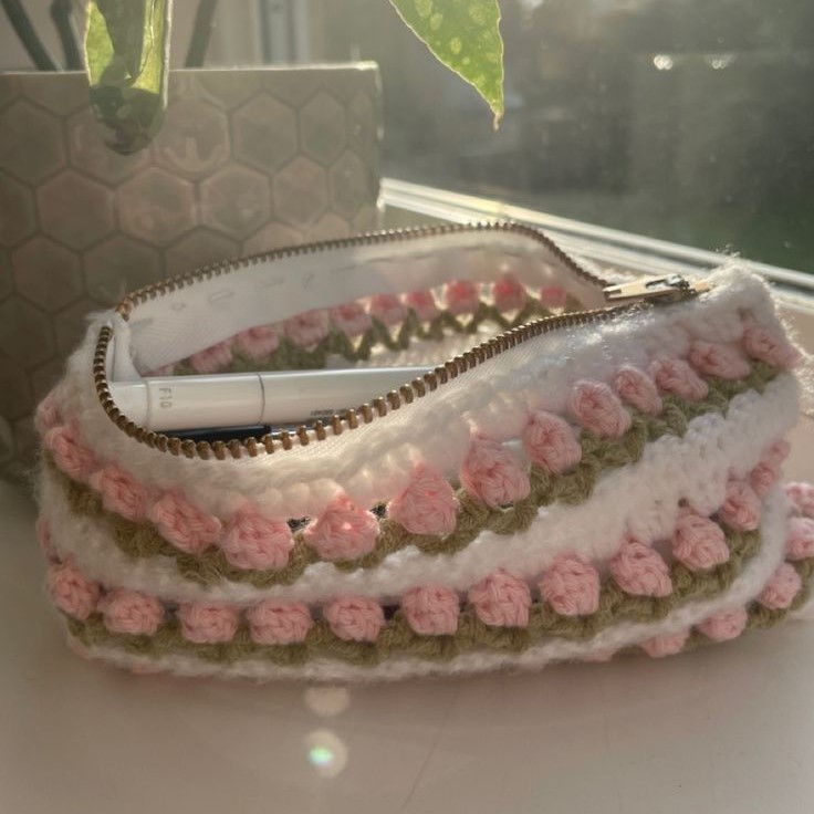 crochet pencil case