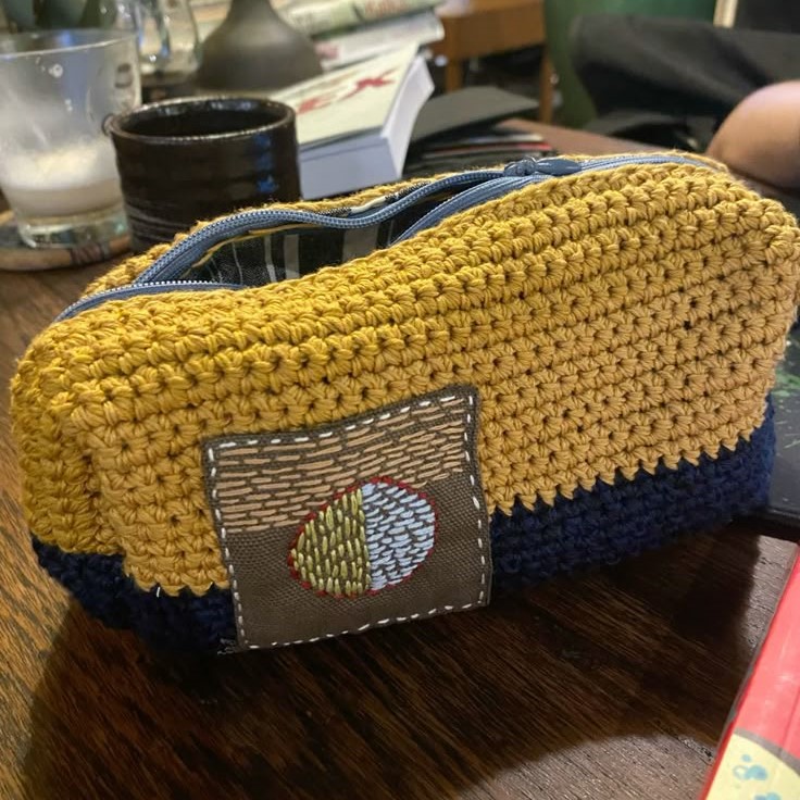 crochet pencil case