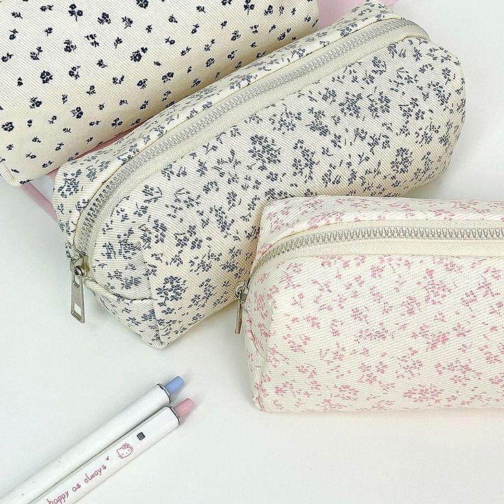 floral pencil case