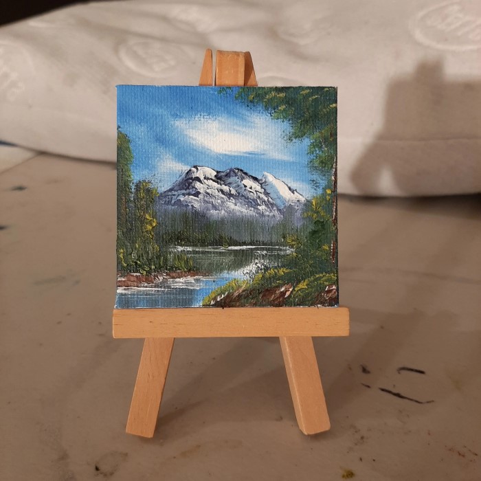 mini canvas painting