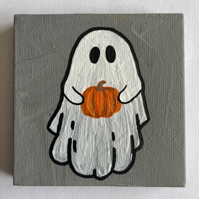 halloween canvas painting