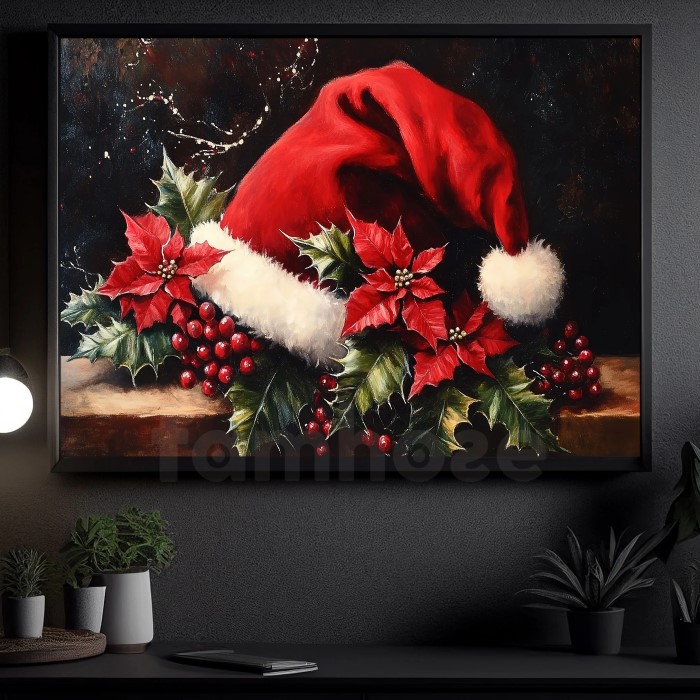 christmas canvas painting ideas