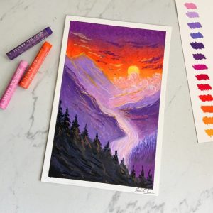 oil pastel art