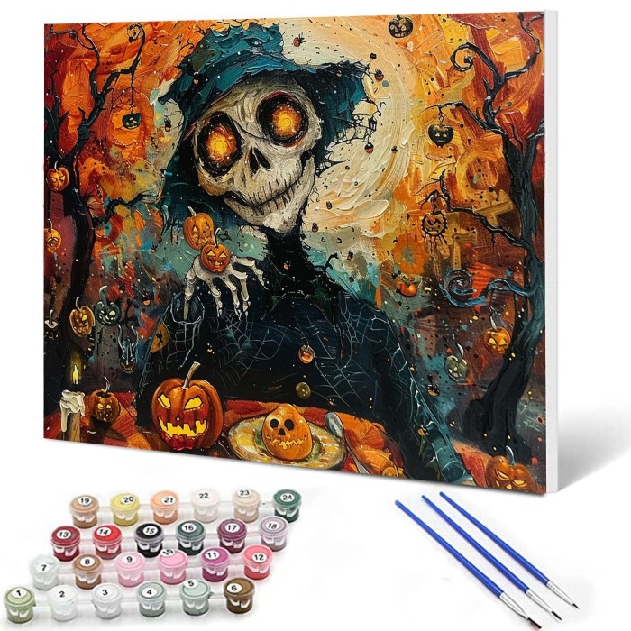 halloween canvas painting
