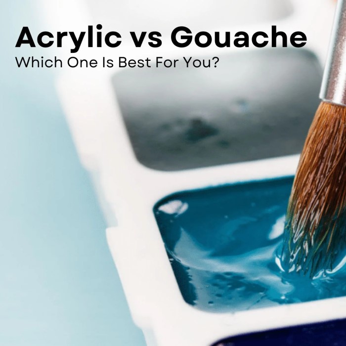 gouache paint vs acrylic