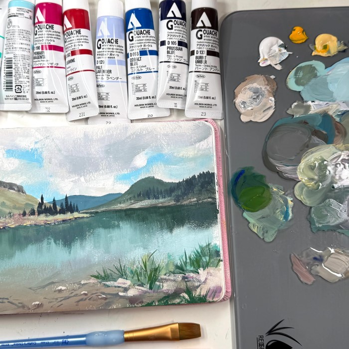 gouache paint vs acrylic