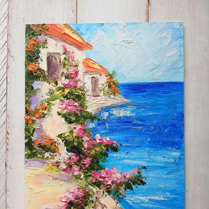 oil painting on canvas
