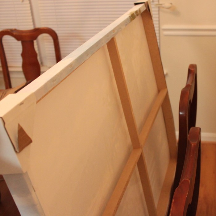 how to hang a canvas painting
