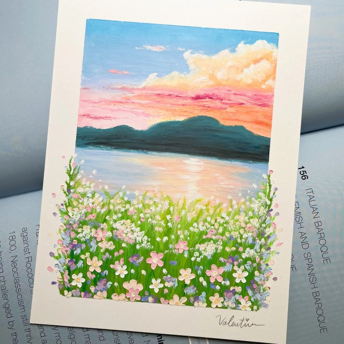 oil pastel art