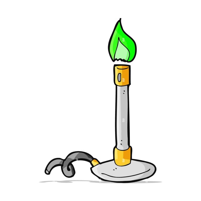 bunsen burner drawing