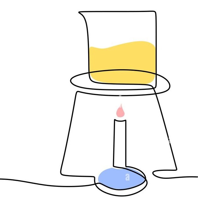 bunsen burner drawing