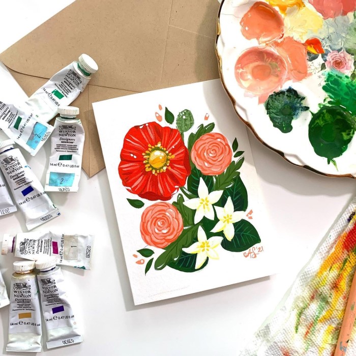 how to paint with gouache