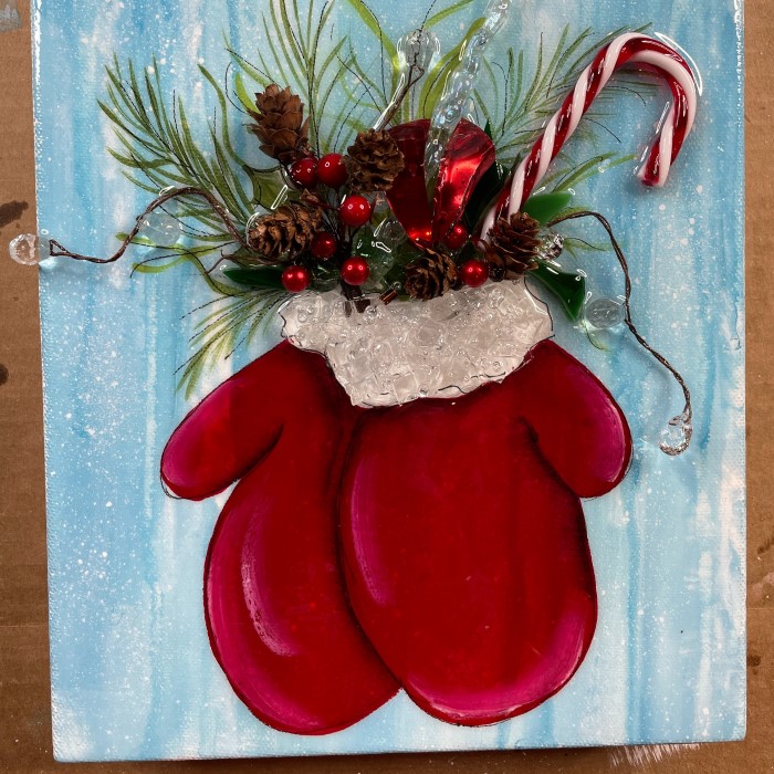 christmas canvas painting ideas