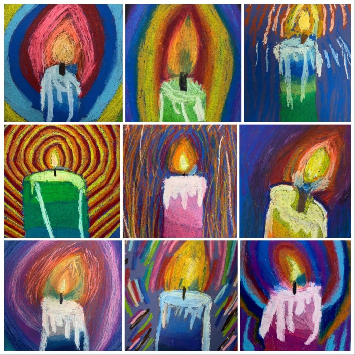 oil pastel art