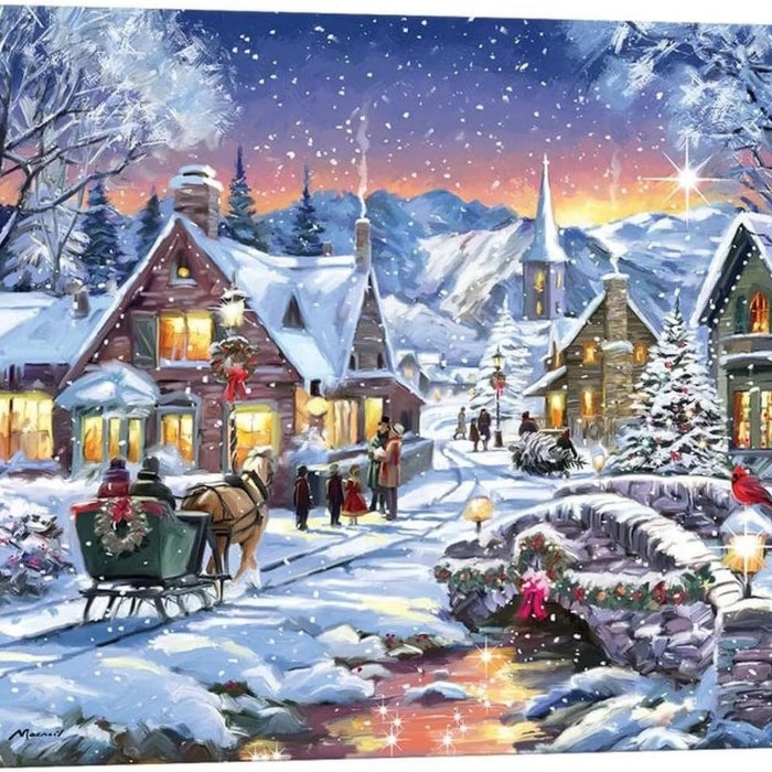 christmas canvas painting ideas