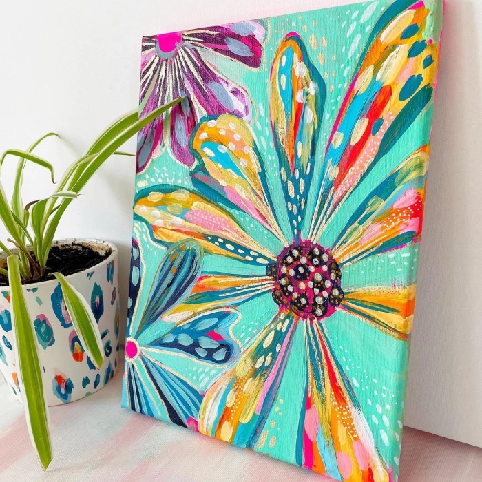 easy canvas painting ideas