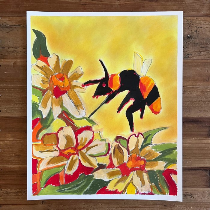 oil pastel art