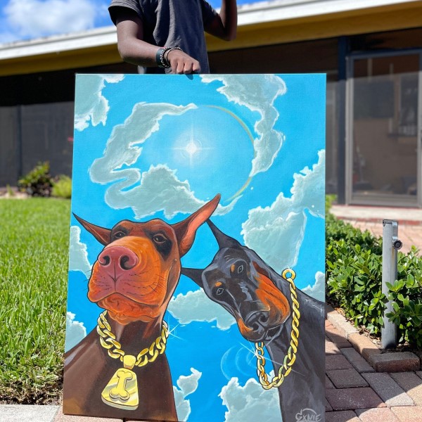 acrylic painting on canvas