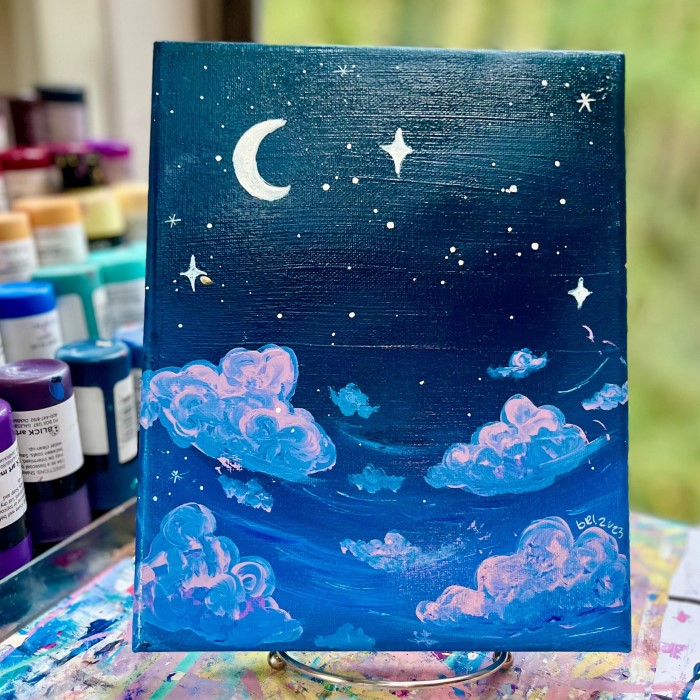 acrylic painting on canvas