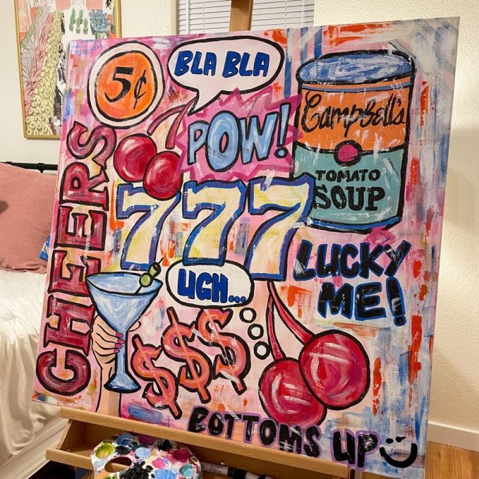 acrylic painting on canvas
